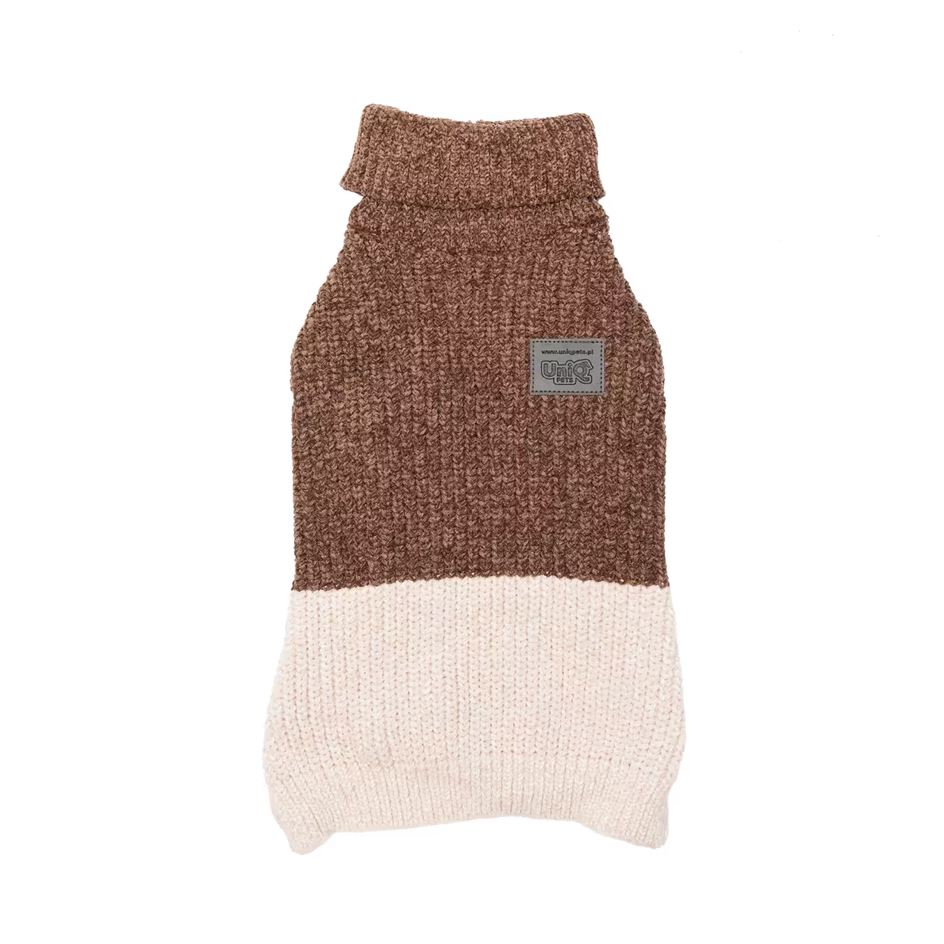UniQ odeća za ljubimce, šenil džemper, braon