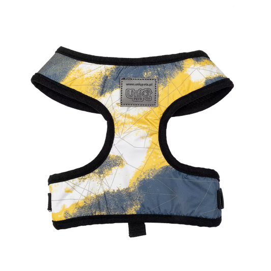 UniQ pojasevi za pse, mrežasta tkanina i reflektujući detalji, žuti