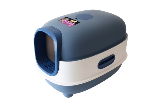 UniQ zatvoreni toalet za mačke, sa lopaticom, 56×39×40cm