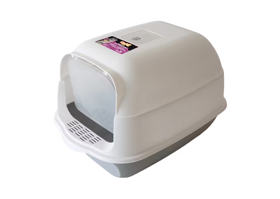 UniQ zatvoreni toalet za mačke, sa lopaticom, 50×35×33cm